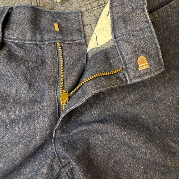 Old Navy Women's 8 Vintage Y2K Wide-Leg Metallic Denim Trousers - Picture 12 of 13